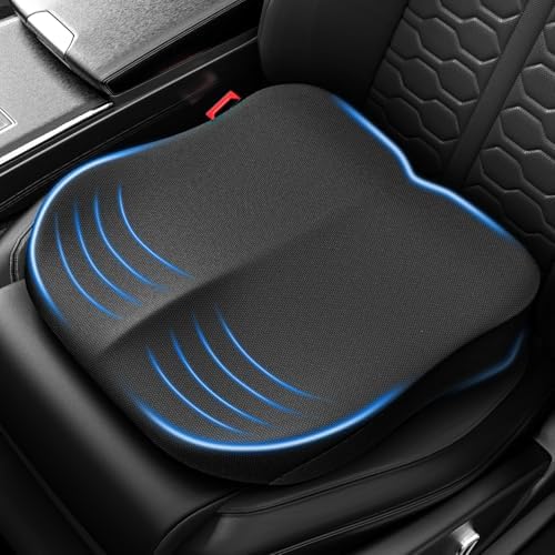 Car Seat Cushion for Driving, Memory Foam Driver Seat Cushion