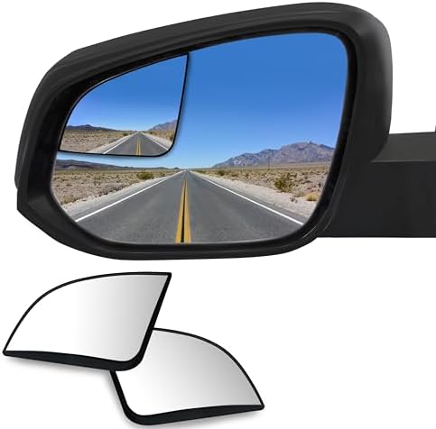 Convex Stick On Custom Fitted Blind Spot Mirrors Compatible With Toyota Rav4 2013-2026- Engineered to Provide A Wider View