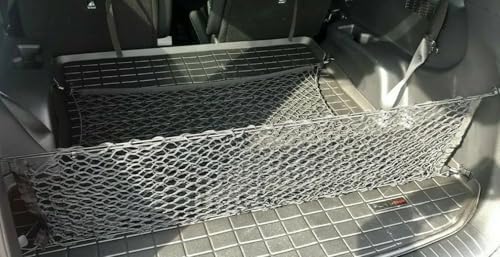 Trunk Organizer Cargo Nets for Genesis GV70 2022-2026 – Floor+Envelope Style Cargo Nets for SUV – Premium Mesh Elastic Car Trunk Organizer Vehicle Carrier Storage–Compatible with GV70