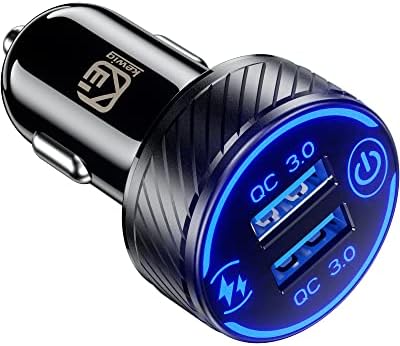 KEWIG Car Charger, 36W 3A Fast Car Charger Adapter