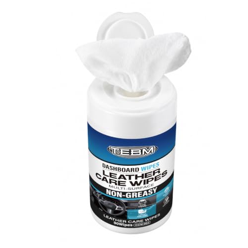 Car Cleaning Wipes 90-Count - Convenient Car Interior, Dashboard, Leather, Fabric & Vinyl Wipes, Car, Bathroom, Sports & Home Glass