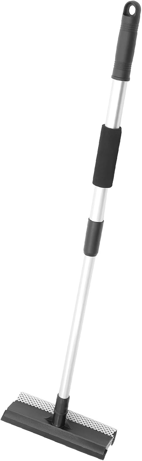 UPKOCH Telescopic Stainless Steel Window Cleaner Tool Double-Sided