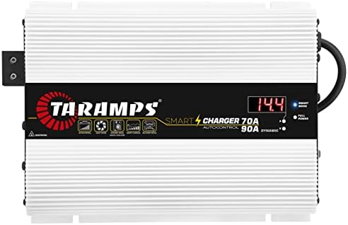 Taramps Smart Charger 70/90A Battery Charger 90A Dynamic Mode Car Audio System Power Supply 1300 Watts Max Output Power, Bivolt Automatic 127V/220V AC
