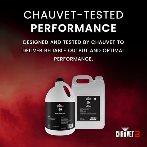 CHAUVET DJ– Snow Fluid For Snow Machines | Designed & Tested For CHAUVET DJ Equipment | Optimized Output Performance | Safe Use With Snow Bubble & Fog Systems | Trusted Formula