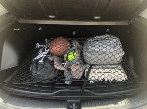 Trunk Organizer Cargo Nets for Kia EV6 2022–2025 – Envelope + Floor Style Cargo Nets for SUV Truck – Premium Mesh Car Trunk Organizer Vehicle Carrier Storage – Compatible with EV6