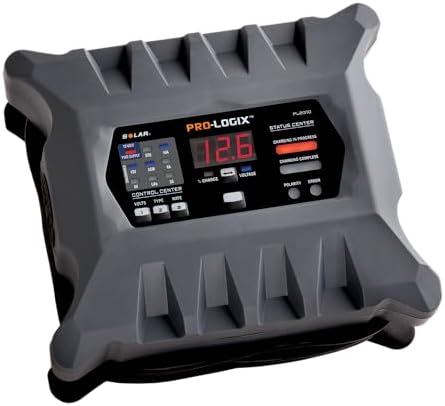 Clore Automotive PL2310 10-Amp Fully-Automatic Smart Charger, 6V and 12V Battery Charger, Battery Maintainer, and Stable Power Supply with Temperature Compensation