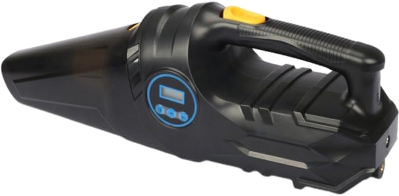 Car Vacuum Cleaner - Portable, High-Power, Handheld Vacuum Cleaner, Tire Inflator Pump with 3 Attachments, 16.5-Foot Power Cord - 12V, Car Interior Cleaning and Inflator Accessory Kit - Black