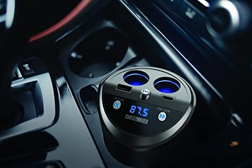 Bluetooth Car Adapter, FM Transmitter, USB-C Port, Cigarette Lighter Socket