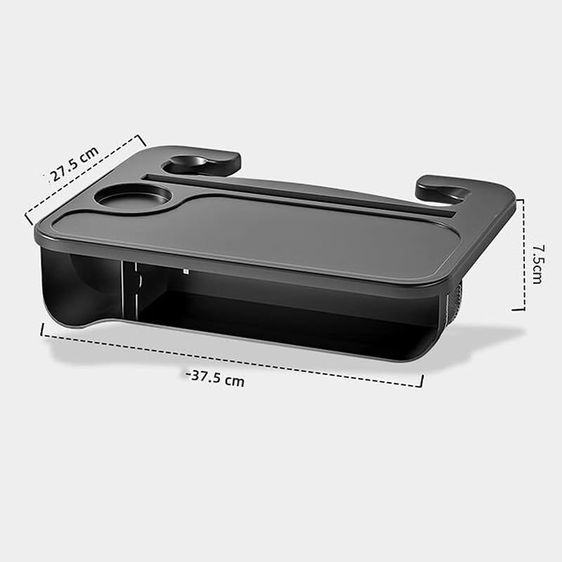 2 in 1 Steering Wheel Desk Compatible with Tesla Model 3 S X Y S/X/3/Y, Multifunction Steering Wheel Tray Laptop Table Car Seat Organizer Auto Interior Accessories