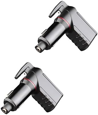 Ztylus Stinger Car Emergency Tool, Spring-Loaded Window Breaker, Car Safety Hammer, Seatbelt Cutter and Window Glass breaker, Car Escape Tool, USB Car Charger, 2 USB Ports Max 2.4A (2 pcs Black Combo)