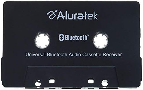 Aluratek Universal Bluetooth Audio Cassette Receiver, Built-in Rechargeable Battery, Up to 8 Hours Playtime, Audio Receiving up to 33 Feet, ABCT01F