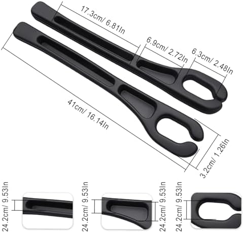 Car Seat Gap Filler, 2 PCS Car Seat Gap Filler Organizer with Storage Slot, Anti-Drop Side Console Storage Pocket, Universal for Auto SUV Truck Interior Accessories, Black