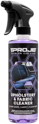 PROJE' Upholstery & Fabric Cleaner - Effective Carpet Cleaner - Stain remover - Eliminates Odors - Car Seat Cleaner - 16 Fl Oz