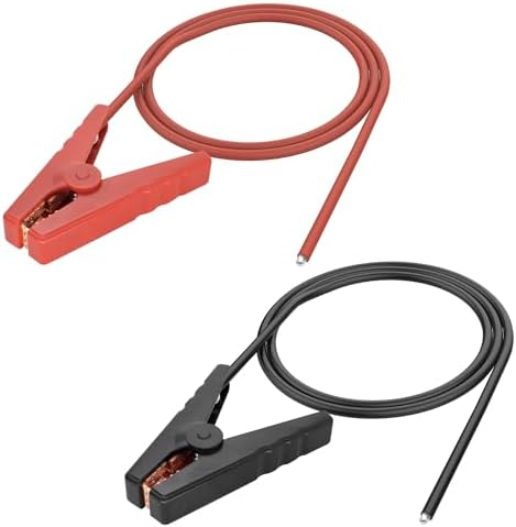 XMSJSIY Battery Jumper Cable Clamps 100A 10AWG - 0.6M/1.9FT
