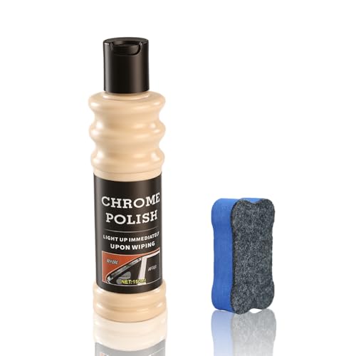 Chrome Cleaner and Metal Polish, Car & Motorcycle Wheel Restorer, 150ml