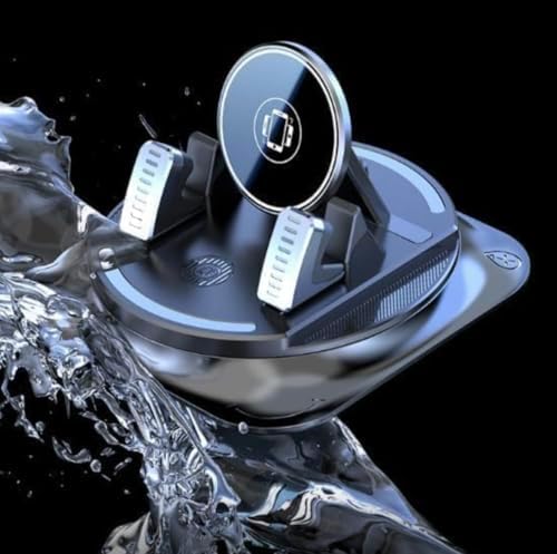 New 360°Dashboard Car Phone Holder,Dashboard Phone Holder with Vacuum Suction Technology Essential Phone Holders with Strong Suction Cup for All Smartphones,Universal Windshield Adhesive Mount(1 PCS)