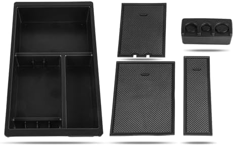 SCITOO Center Console Organizer Tray Interior Accessories Tray Compatible with 2017 for Chevrolet for Corvette Armrest Storage Tray