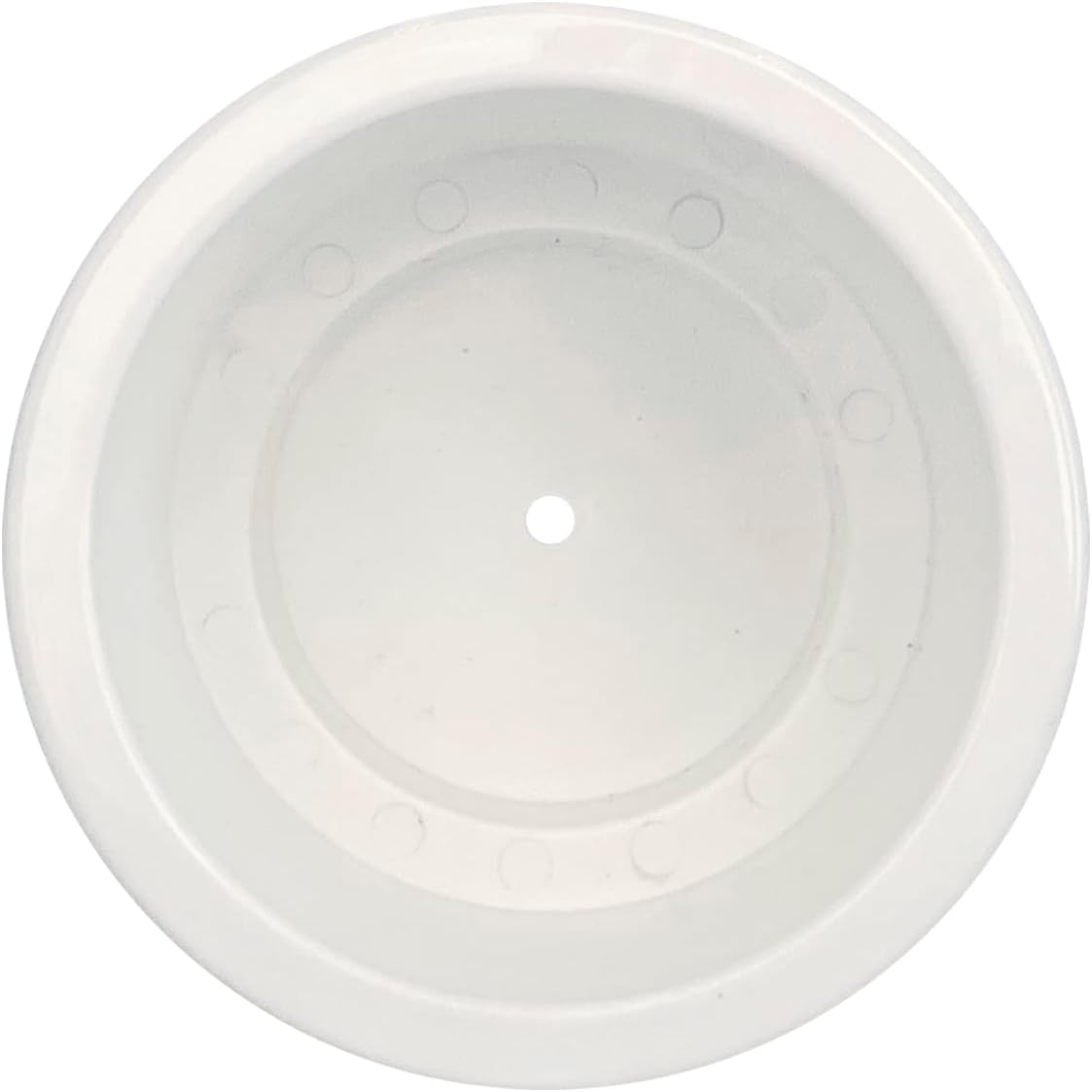 Yuanhe White Plastic Cup Drink Holder Insert with Drain for Boat Car Marine Rv, 8PCS