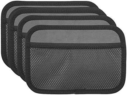 INNOLIFE 4-Piece Car Organizer Net Pocket, Side Pocket Holder, Phone Sunglasses Storage - 8"x5.75"