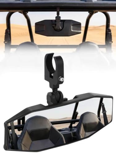 ZIDIYORUO UTV Rear View Mirror, Tool-Free Adjustable SXS Center Mirror