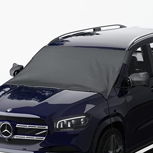Autotech Park Custom-fit Snow Cover Compatible with 2007-2025 Toyota Tundra, Windshield Cover Comes with Rear Mirror Cover