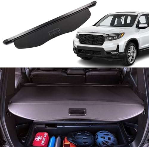 Cargo Cover for 2024 Honda Passport 2019 2020 2021 2022 2023 2025 Accessories Rear Trunk Cover Trunk Security Cover Shielding Shade Black