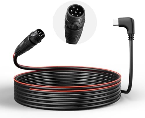 WOLFBOX 2.5K HDR IP67 Rear Camera, 21.3ft Threaded 6-Pin, G900 PRO/TriPro