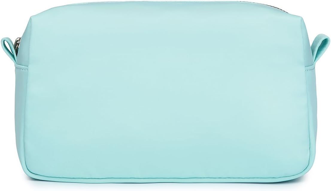 Travel Makeup Bag, Ring Clasp Wristlet Organizer (Mint Green)