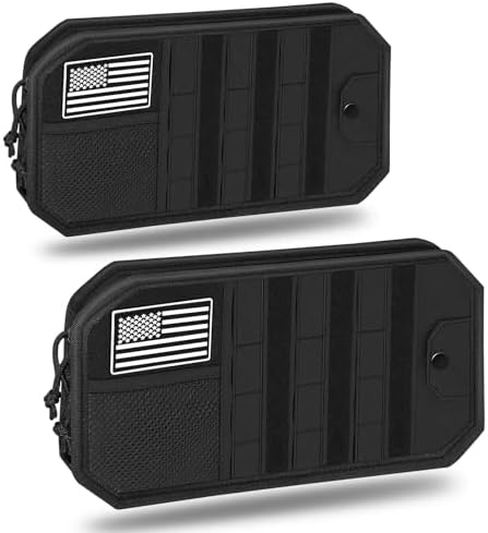 Car Sun Visor Organizer 2 PCS, Multi-Pocket Visor Organizer Storage Pouch