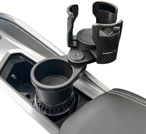 Car Cup Holder for Ford Explorer 2000-2026, 2-in-1 Dual Layer Car Cup Holder Expander 360° Rotation Large Capacity Storage Adjustable Base