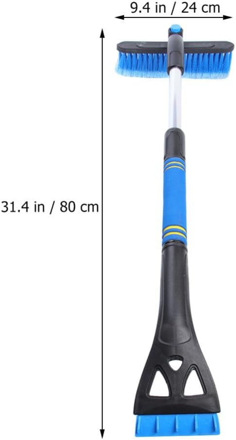 UPKOCH Car Windshield Brush Snow Cleaning Tool Telescopic Blue