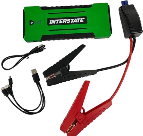 Interstate Batteries 12V Jump Starter & Charger 1200A 17,000mAh, 17Ah