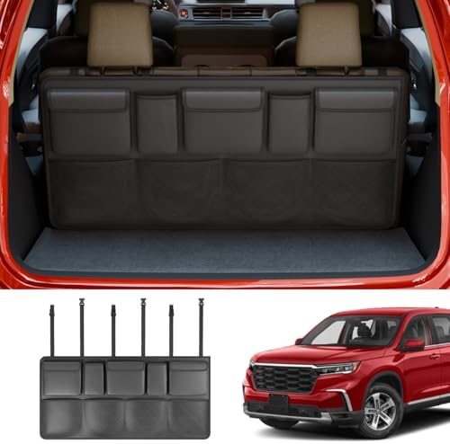 Car Trunk Organizer Large Capacity Backseat Hanging Organizer (41"*20") Collapsible Oxford Cloth Car Storage Bag with 9 Pockets for SUV&Truck&MPV Accessories (Black)