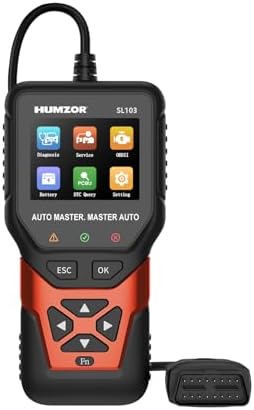 SL103 OBD2 Scanner Diagnostic Tool, Professional Diagnostic Tool with DPF Function, Universal Car Code Reader for Gasoline and Diesel Vehicles, 2.8-inch Color Display, 11 Languages Support