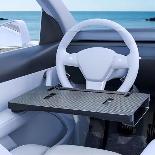 Carbon Fiber Foldable Car Steering Wheel Desk Gap Filler for Round Steering Wheels