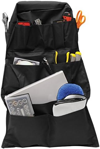RoadPro RPSB-14BK Seat-Back Organizer Travel Essentials - Black