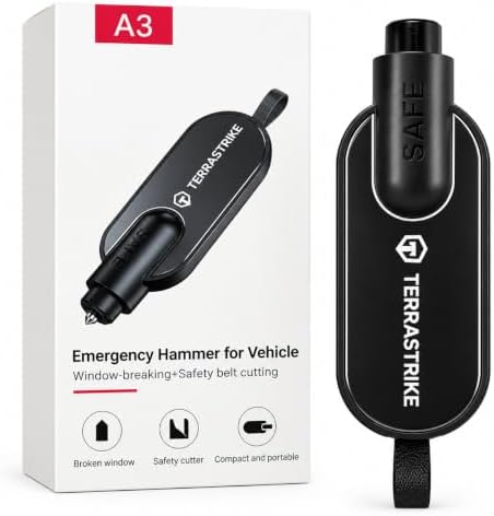 2 in 1 Car Escape Tool, Black