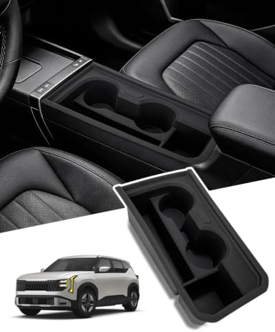 Cup Holder Inserts for Kia Seltos HEV 2027 Center Console Organizer