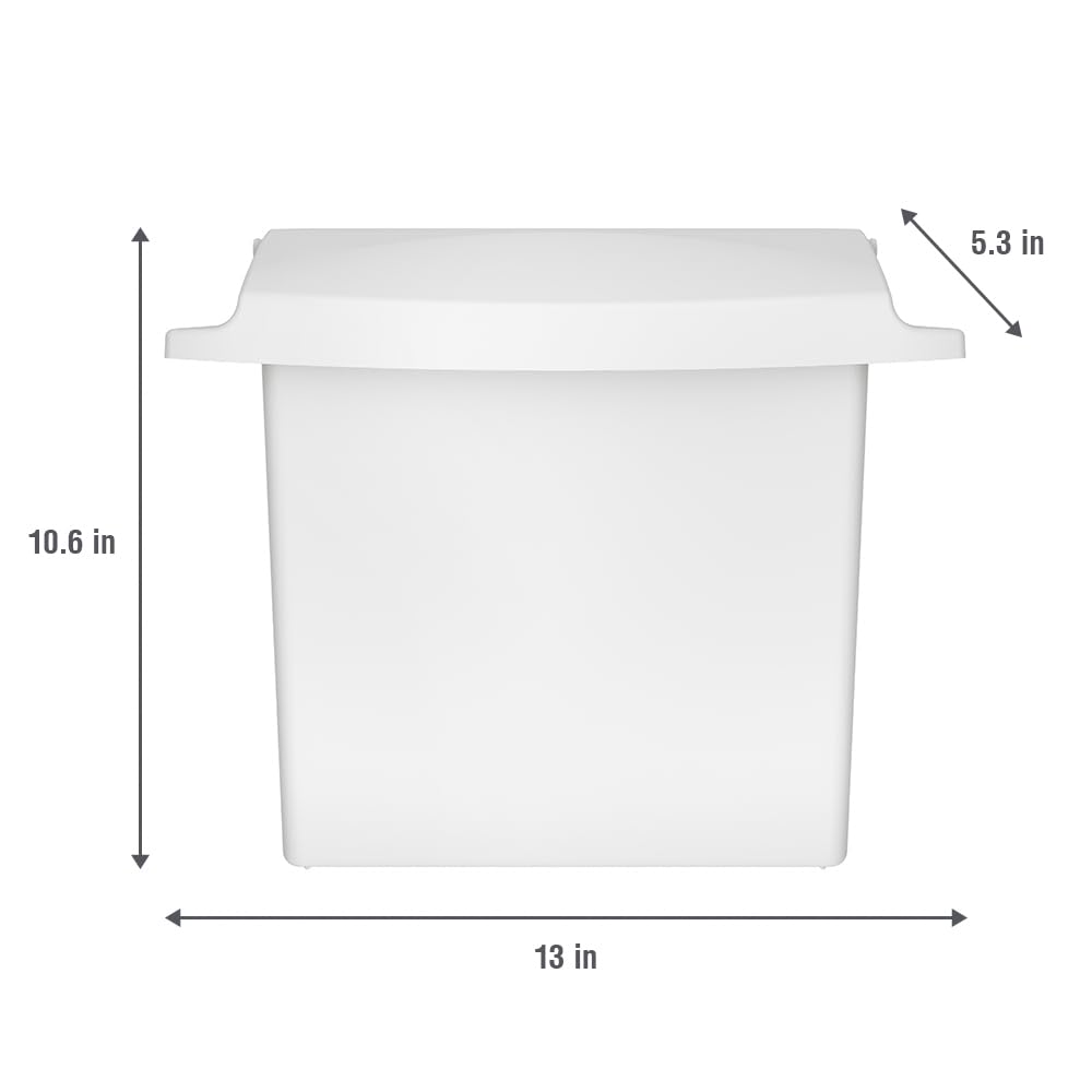 Rubbermaid Commercial Products Wall-Mounted Sanitary Napkin Receptacle Rigid Liner Easy to Clean Durable Space Saving for Restrooms in Restaurants/Hotels/Schools/Airports/Offices