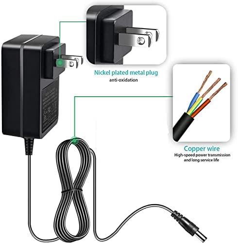 Replacement Tacklife Charger AC DC Power Adapter Compatible with Tacklife HA2 T6 T8 T8-Newer 800A Pro T8Pro 1200A Peak 18000mAh Lithium 12V Car Jump Starter Battery Power Cord