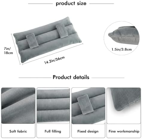 Seat Belt Pillow Post Surgery Mastectomy Seatbelt Cushion for Abdominal Hysterectomy Heart Surgery Recovery Support Stable Non Slip Adult Car Ride Comfort Padding Grey