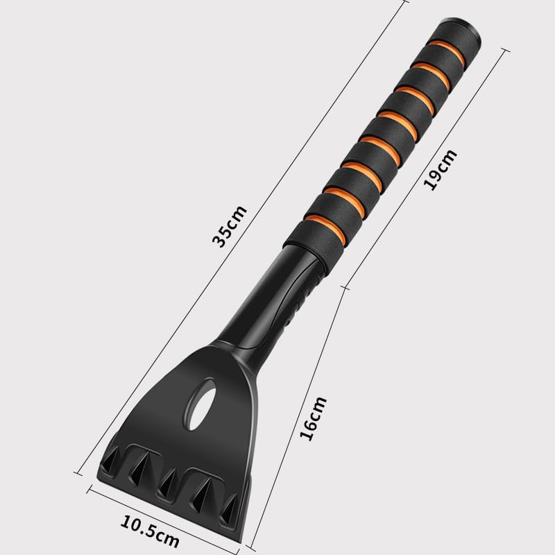 2-in-1 Extendable Car Snow Brush and Ice Scraper with Ergonomic Grip – 65" Detachable Winter Snow Removal Tool for Windshield, Windows, and Vehicles