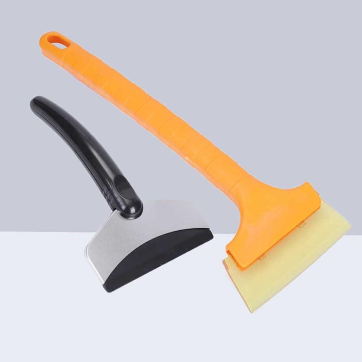 Sewroro Oxford Snow Shovel Ice Scraper Brush 2pcs Stainless Steel