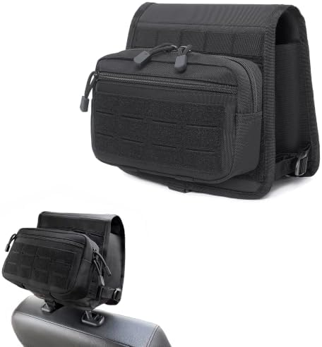 Katadem Car Seat Back Organizer,2 in 1 Detachable Car Headrest Organizer