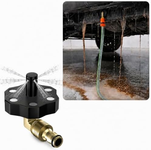 Magnetic Chassis Flusher Kit, Truck Frame Flusher for Undercarriage Cleaning, Car Chassis Washer Flusher Tool for Garden Hose