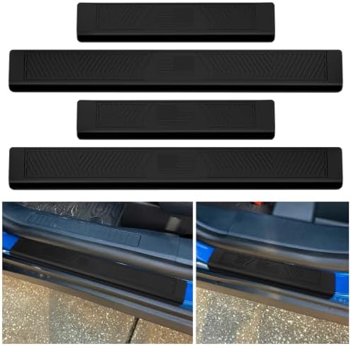 Door Sill Protector Compatible with 2022-2025 2026 Ford Maverick Outer Door Step Protector Side Edge Step Guard Car Door Dust Shield Cover 2024 Maverick Exterior Accessories (4PCS)