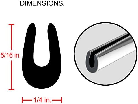 Chrome Car Door Edge Guard Two 27 Inch Carded Strips Full Size U Shape