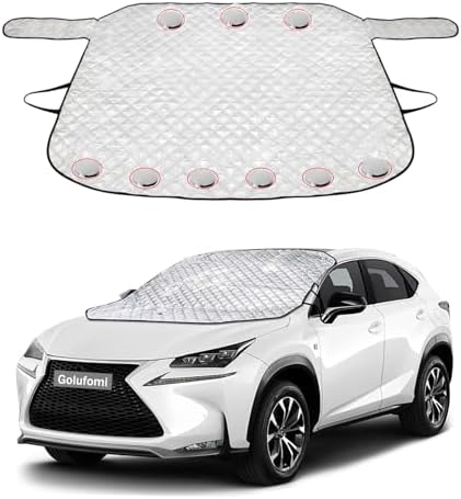 Car Windshield Cover Sun Shade,All Weather Windshield Sunshade Cover Fits Most Cars SUV