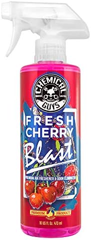 Chemical Guys Fresh Cherry Blast Air Freshener & Odor Eliminator, 16 fl oz | For cars, trucks, SUVs, home, and office, brewed with real cherry extract for authentic just-picked scent
