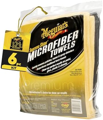 Meguiar's Supreme Shine Microfiber Towels, 6 Pack